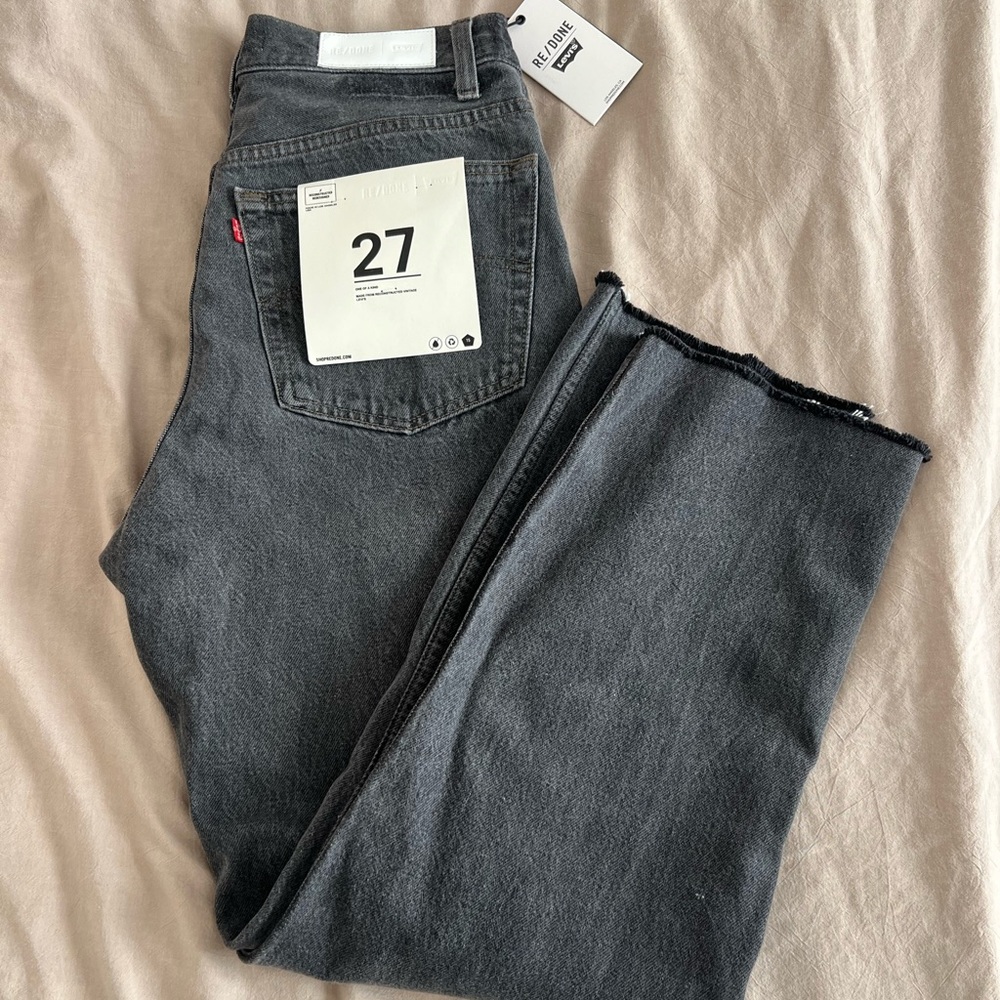 RE/DONE Black High Rise Jeans